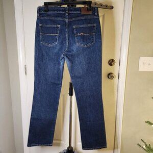 Lauren Ralph Lauren LRL Women's Blue Jeans High Rise Straight Cut Size 6